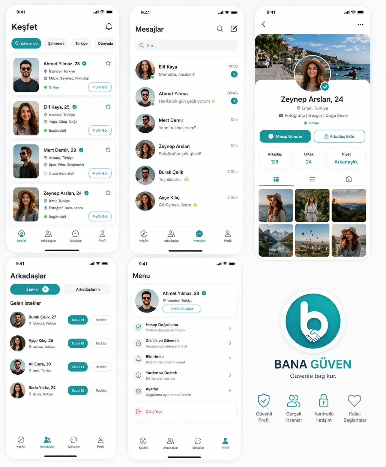 Bana Güven Uygulama Arayüzü